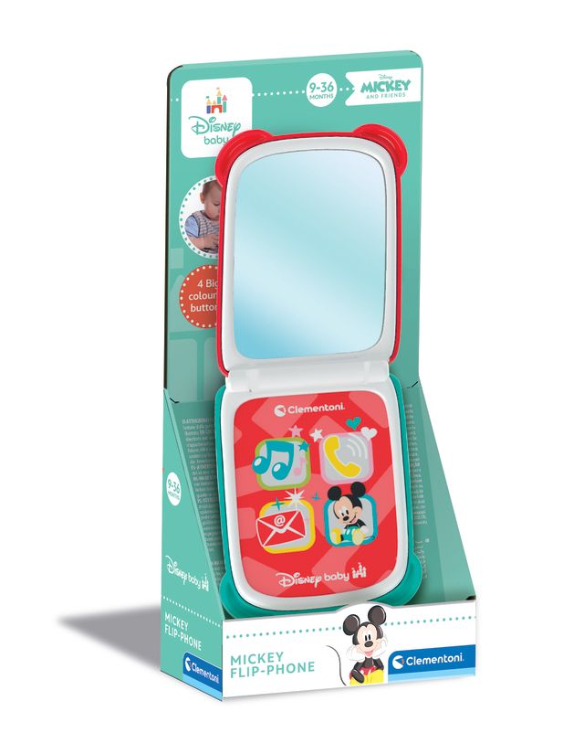 Disney Baby Mickey Flip Phone Battery Operated