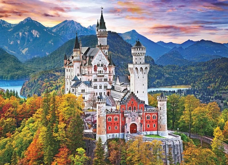 Eurographics Puzzle 1000 Neuschwanstein Castle Germany - Marah Kids