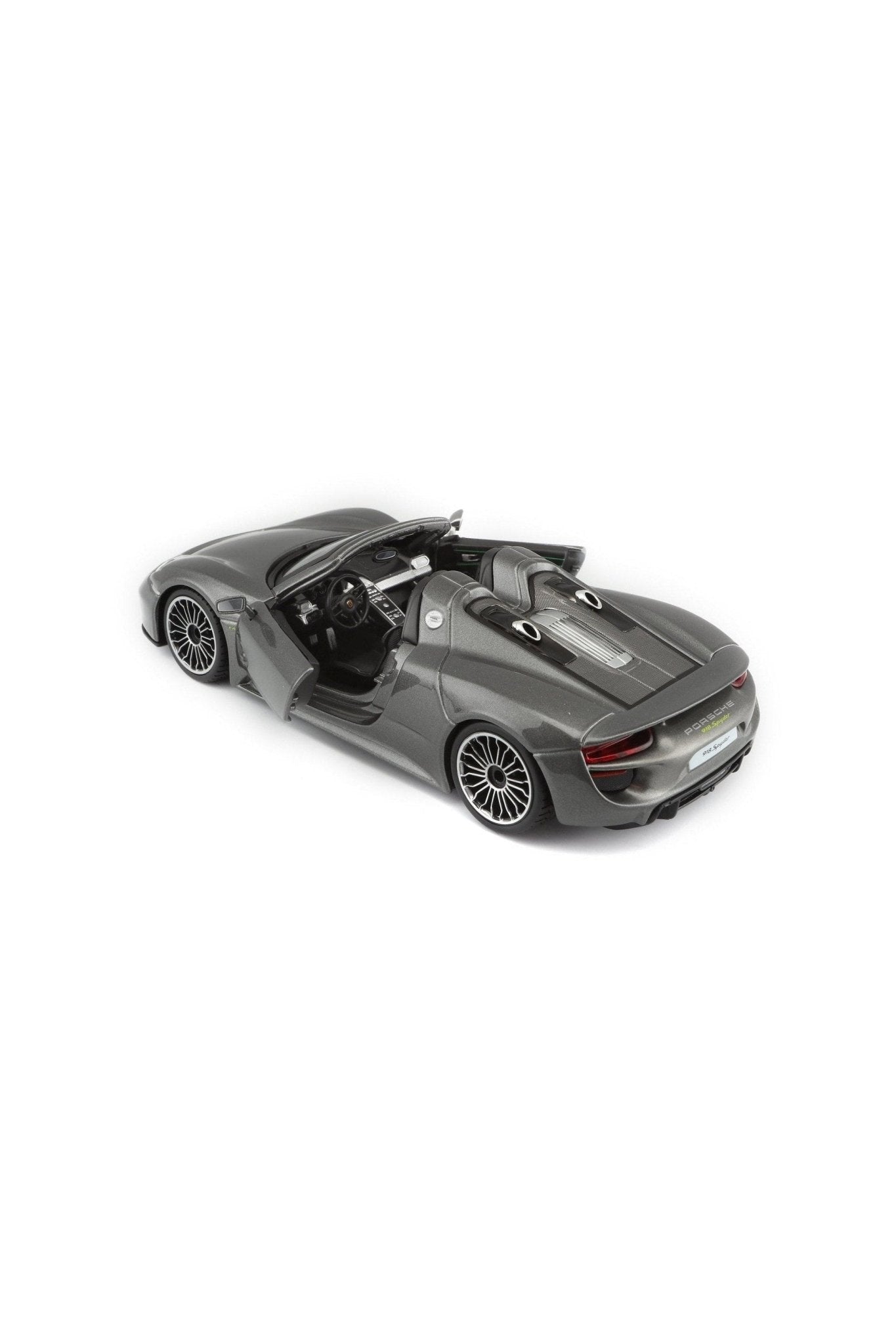 Bburago Porsche 918 Spyder 1:24 Gray Diecast Model - Marah Kids