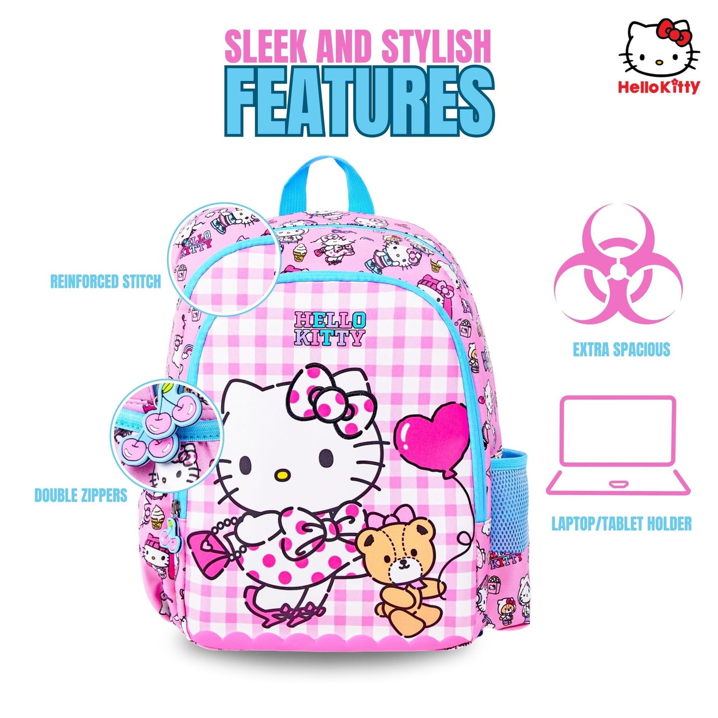 Sanrio Hello kitty Kawaii Kitty Backpack 14" - Marah Kids