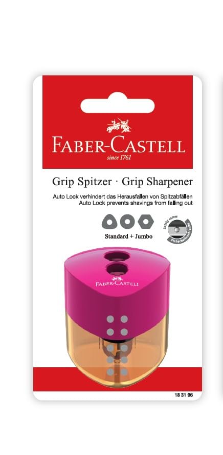 FABER - CASTELL GRIP SHARPENER TREND DBL HOLE - Marah Kids