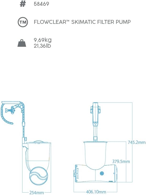 BESTWAY SKIMATIC FILTER PUMP 1050GAL - Marah Kids