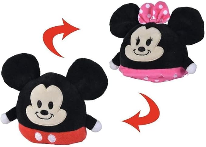 DISNEY PLUSH MICKEY&MINNIE REVERS S 4.5" - Marah Kids