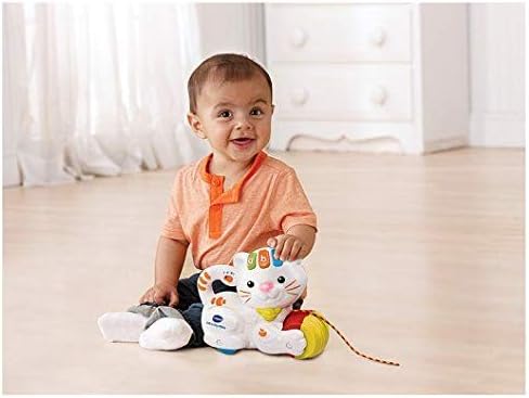 VTech Pull & Play Kitten, Interactive Baby Toy with Lights & Music,Push & Pull Gift for Infants 6, 9, 12 months +, English version - Marah Kids
