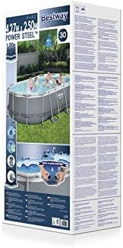 BWAGP BESTWAY POOL POWERSTL OVAL 4.27X2.5X1M - Marah Kids