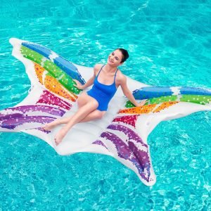 BESTWAY Lounge Rainbow Butterfly 294X193 - Marah Kids