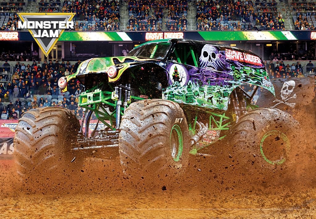 Eurographics Puzzle In Tin 550 Monster Jam Grave Digger - Marah Kids