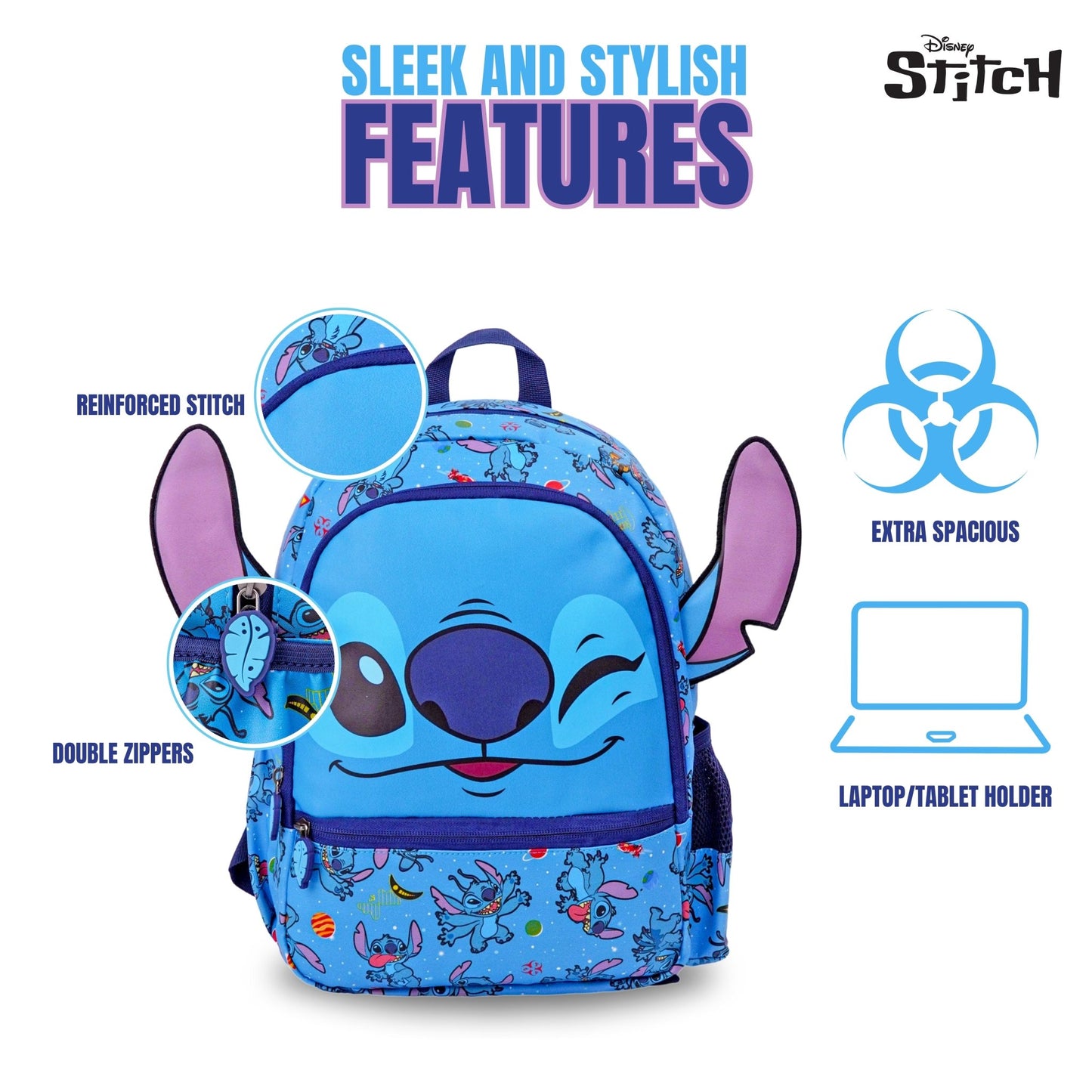 Disney Stitch See ya Later Backpack 14" - Marah Kids