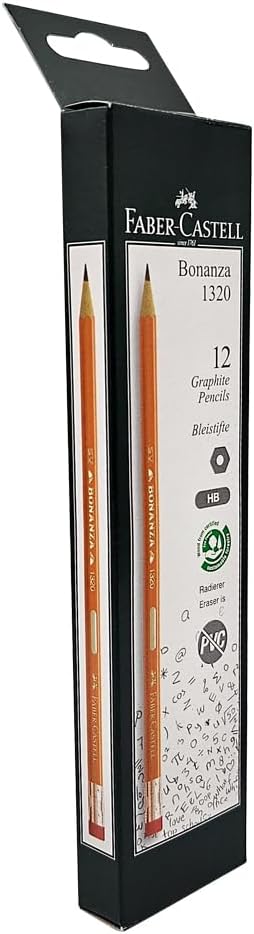 FABER - CASTELL BONANZA GRAPHITE PENCIL HB WITH RT 12PC - Marah Kids