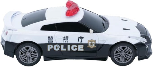 D - power - 1:32 Scale GT - R Tokyo Police RC Car – White | Remote Control Patrol Car with 2.4GHz Controller - Marah Kids