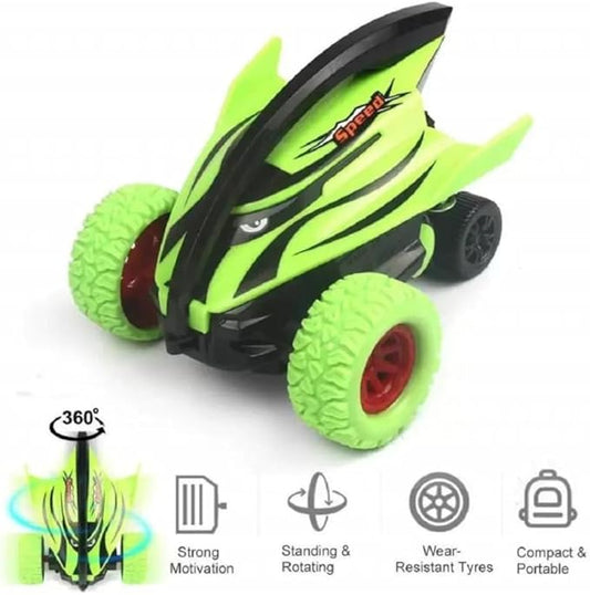 D - Power - Crazy Devil Fish Inertial Off - Road Shark Car - Purple | 360° Rotating Gyro, Anti - Collision, No Batteries Required | 3+ - Marah Kids