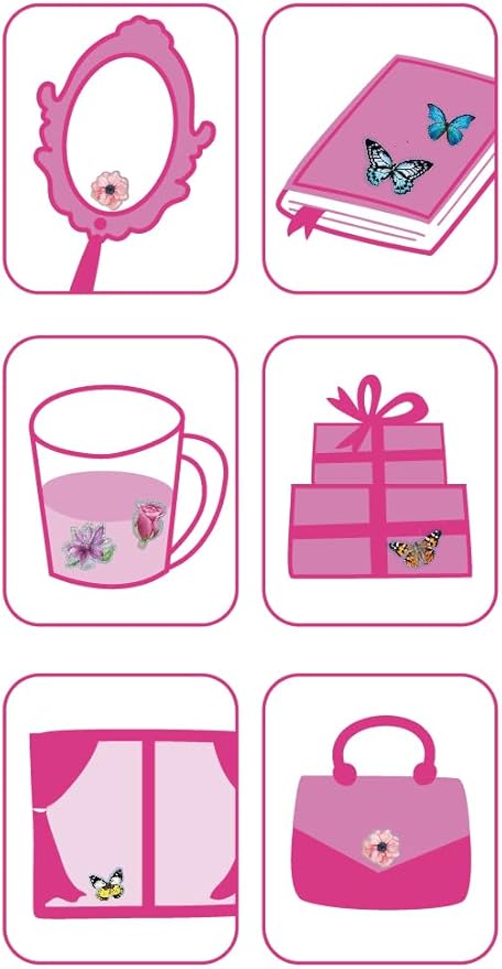 Avenir - 3D Stickers 10 pack - Flower Multicolour | These beautiful and realistic - looking 3D stickers pop out to showcase a gorgeous collection. | ages 3+ - Marah Kids