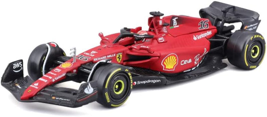 F1 Ferrari F1 - 75 Leclerc 16 2022 Formula 1 Acrylic 1/43 Scale Model by Bburago - Marah Kids
