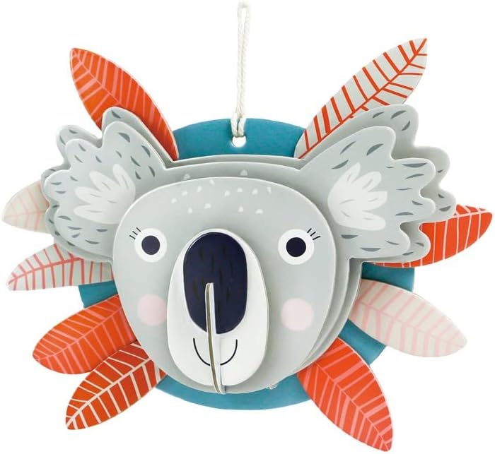 Avenir 3D Decoration - Koala Kit | Turn Your Wall into a Zoo! Create 3D Decorations with Pre - Cut Cardboard Puzzle Pieces | Thoughtful and Creative Gift Option for Kids 3+ - Marah Kids