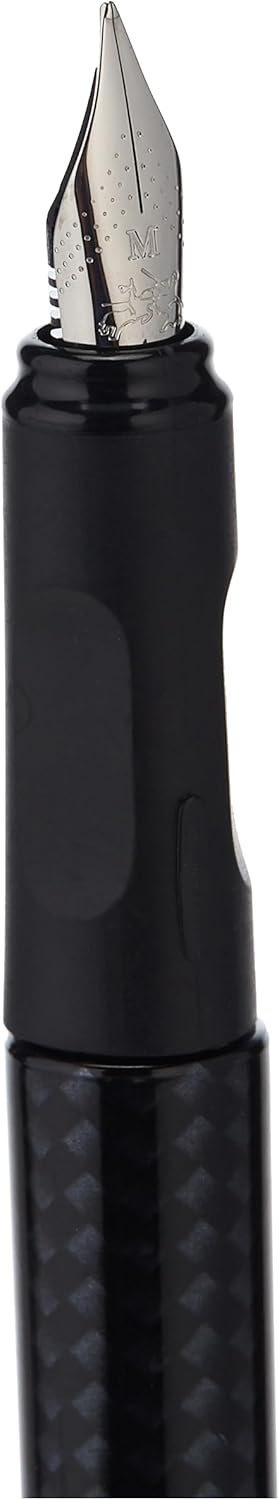 FABER - CASTELL FFOUNTAIN PEN CARBON DESIGN M + CARTRIDGE - Marah Kids