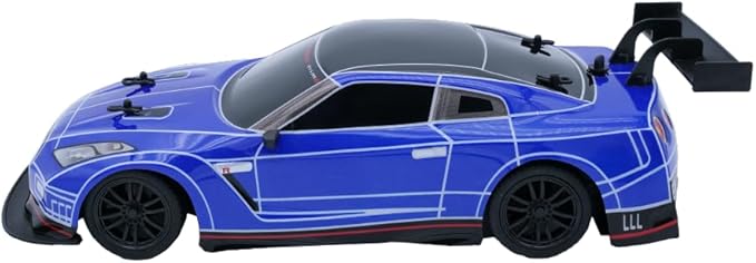 D - power - 1:16 Nissan GTR RC Car with Vapor Exhaust Effect – 2.4GHz Remote Control, Rechargeable Battery Included, Realistic Design, for Kids Ages 6+ - Marah Kids