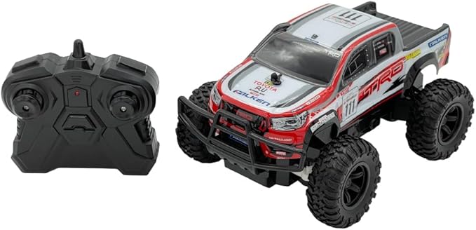 D - power - 1:24 Scale Twin RC Car Set – AUDI RS Q e - tron Dakar Rally & TOYOTA HILUX AXCR | 2.4GHz Remote Control Off - Road Truck Set with Batteries Included | For Kids Ages 6+ - Marah Kids