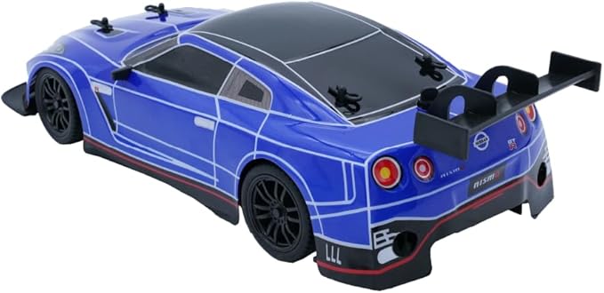 D - power - 1:16 Nissan GTR RC Car with Vapor Exhaust Effect – 2.4GHz Remote Control, Rechargeable Battery Included, Realistic Design, for Kids Ages 6+ - Marah Kids