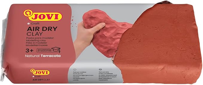 JOVI AIR HARDENING CLAY 500GM BROWN - Marah Kids