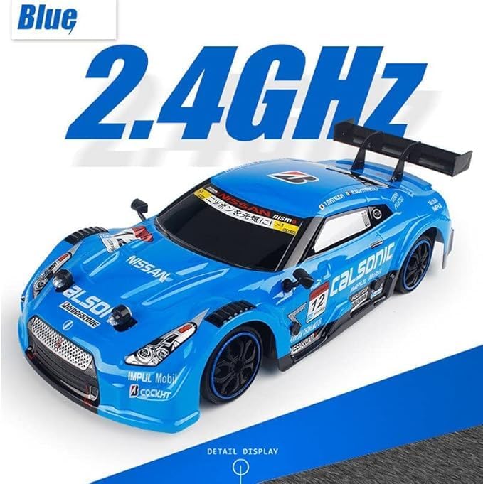 D - power - 1:16 Nissan GT - R (R35) GT500 RC Car – 2.4GHz Remote Control, Rechargeable Battery, Official Race Car Design, for Kids Ages 6+ - Marah Kids