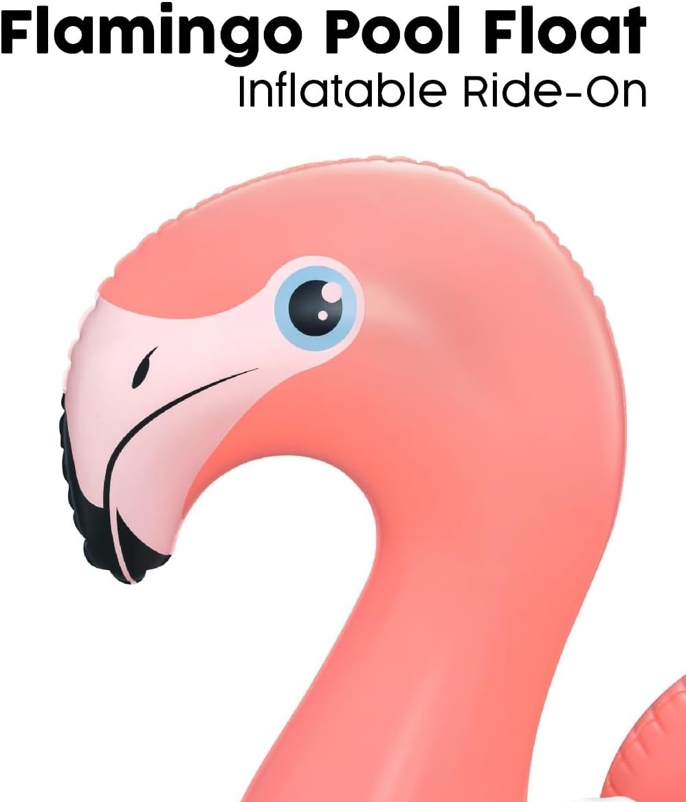BWSUM BESTWAY RIDER FANCY FLAMINGO 138X107 - Marah Kids