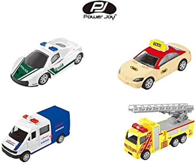 Power Joy Vroom Vroom Die Cast Dubai UAE Set 4P 1/4 - Marah Kids