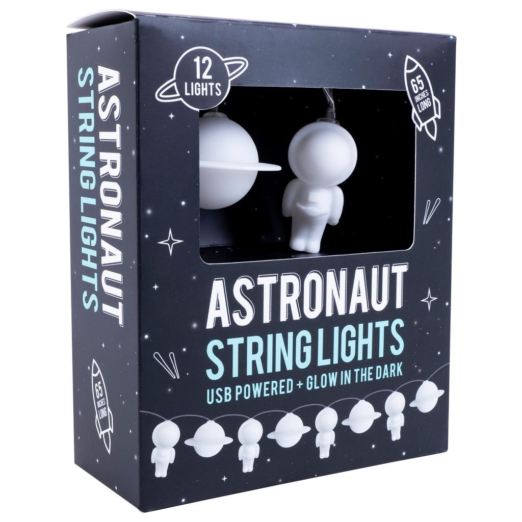 Fizz Creation Glow In The Dark Astronaut String Lights Usb Powered - Marah Kids