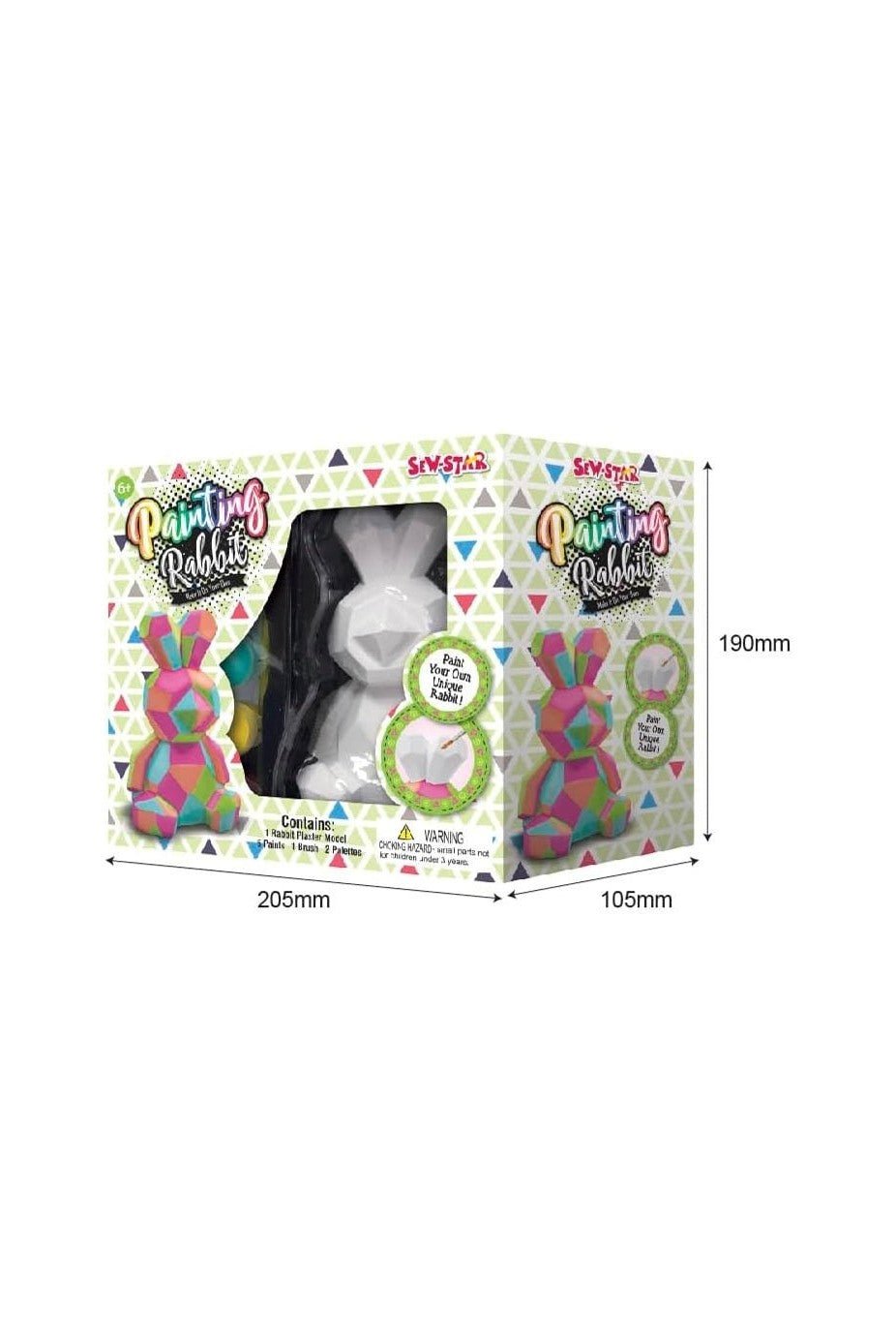 Sew Star Make You Own Plaster Painting Kit - Rabbit - Marah Kids