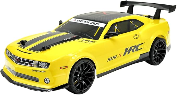 D - power - 1:10 Yellow Camaro RC Car – 2.4GHz Remote Control, 7.4V USB Rechargeable Battery, High - Speed Performance Vehicle for Kids Ages 6+ - Marah Kids