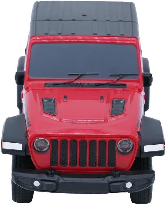D - power 1:32 Scale Jeep Wrangler 2018 Remote Control Car – 2 - Door Hard Top | Officially Licensed RC Car Toy – Red - Marah Kids