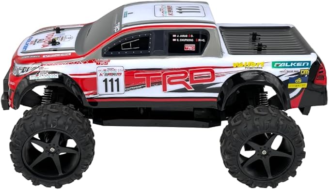 D - power - 1:10 RALLY CHAMP Toyota Hilux Revo AXCR RC Car – 2.4GHz Remote Control, 7.4V USB Rechargeable Battery, Off - Road Ready, for Kids Ages 6+ - Marah Kids