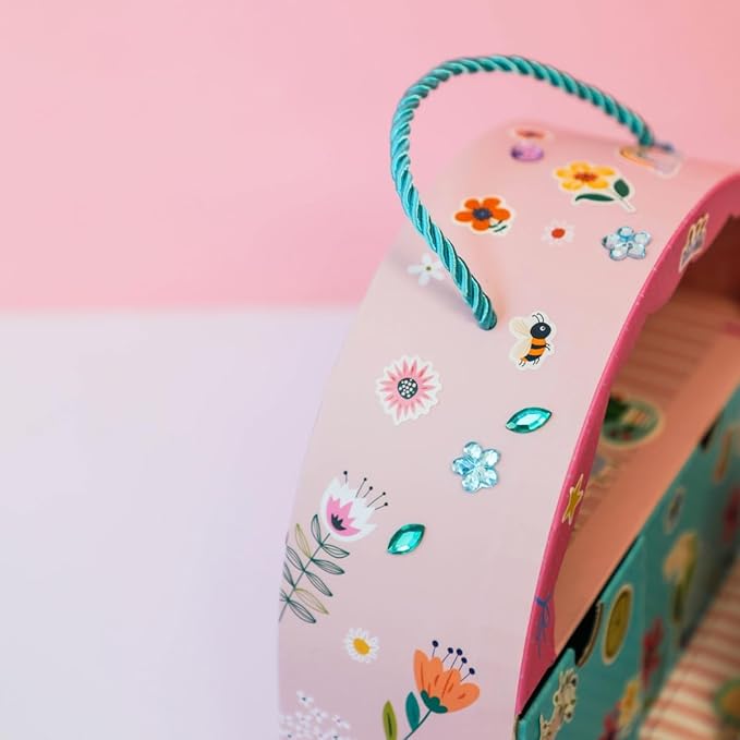 Avenir Little Hands' Play Box - Miss Bunny's Home Multicolour | 3D puzzle and laces to create an awesome bunny town | Ideal ages 3+ - Marah Kids