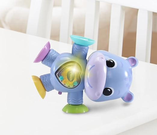 Vtech - Stick & Twist Hippo | Hippopotamus, Interactive & Developmental Toy with Sounds and Music | For Boys & Girls, Suitable for Ages 3 Months+ - Marah Kids
