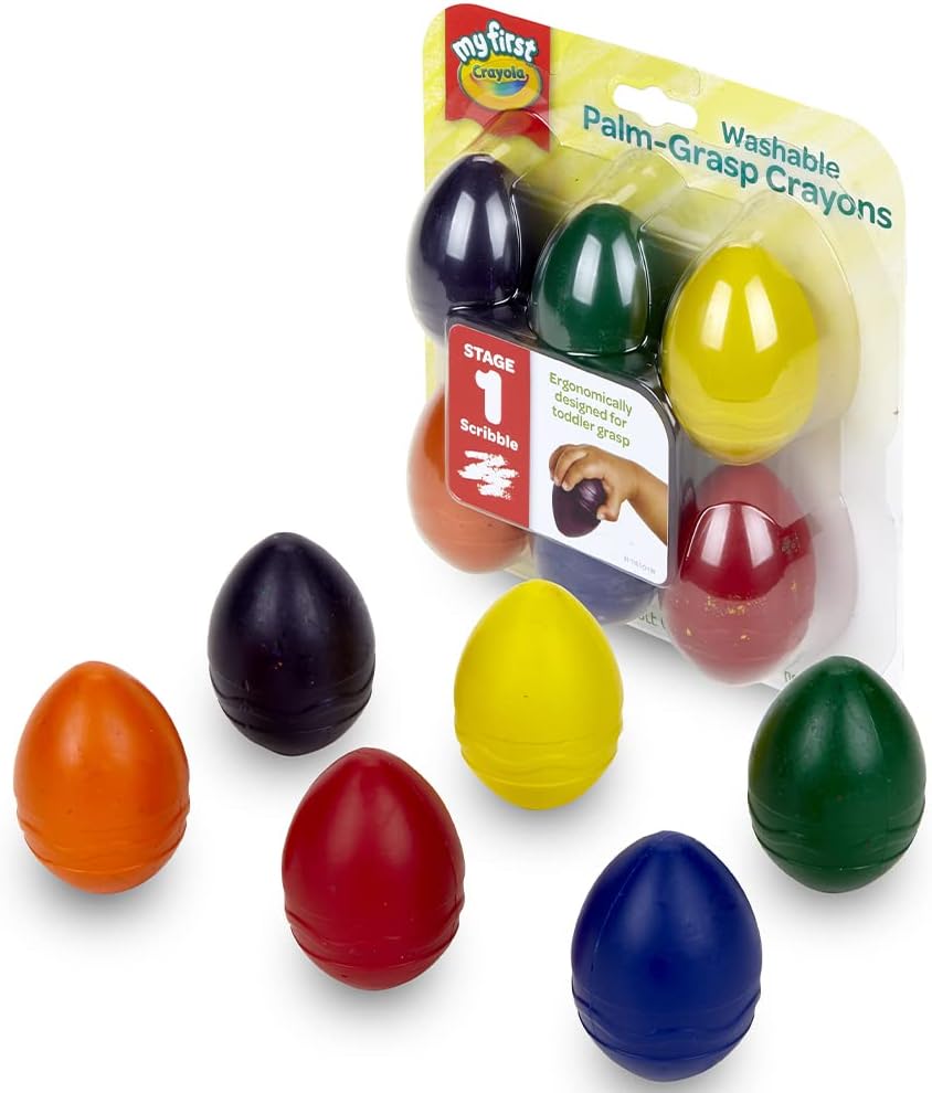 Crayola Palm Grasp Toddler Crayons, 6 Count - Marah Kids