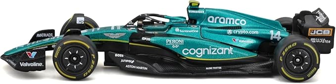 Bburago 1:43 Formula (without helmet & plastic stand) - Aston Martin Aramco Cognizant Team AMR23 (2023)