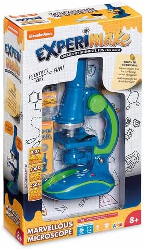 Addo ExperiMake Marvellous Microscope V2 Battery Operated, Nickelodeon Microscope, Learning Toy