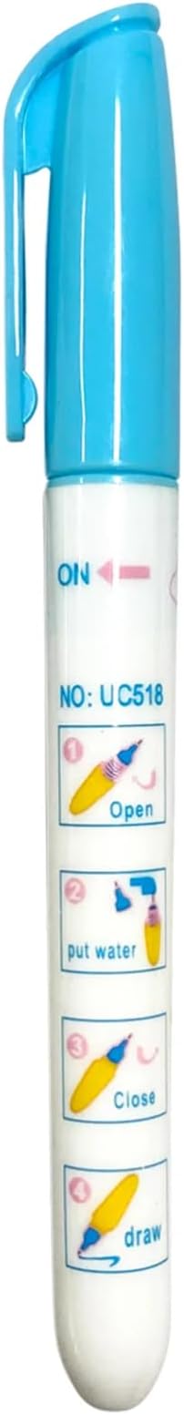 Avenir Magic Water Painting – Dinosaur | 6 Reusable Coloring Surfaces, 2 Sheets of Repositionable Stickers, and Refillable Water Pen, Easy to Carry | Kids 3+ - Marah Kids