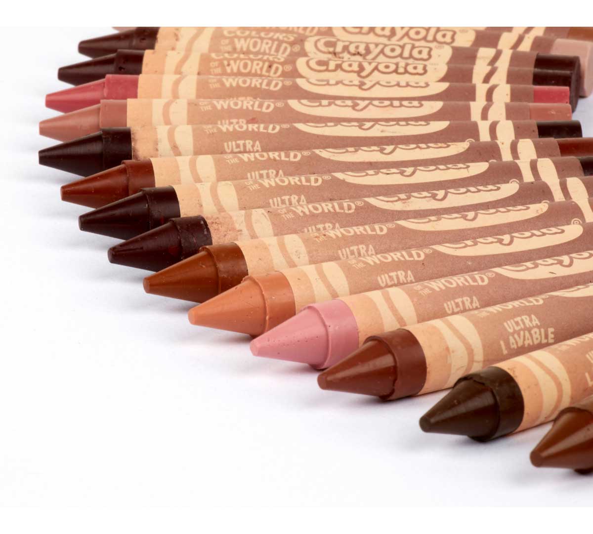 Crayola 24 Ct Large Ultra - Clean Washable Crayons, Colors of the World - Marah Kids
