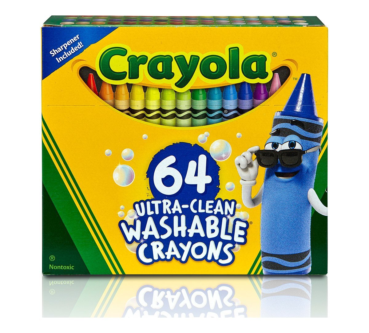 Crayola Ultra - clean washable crayons, 64 count | kids ages 3 and up - Marah Kids