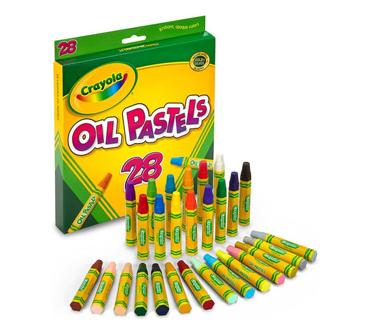 Crayola Oil Pastels,28 Ct Sticks | Features 28 Oil Pastels in unique, vibrant colors Ideal for ages 4 & up. - Marah Kids
