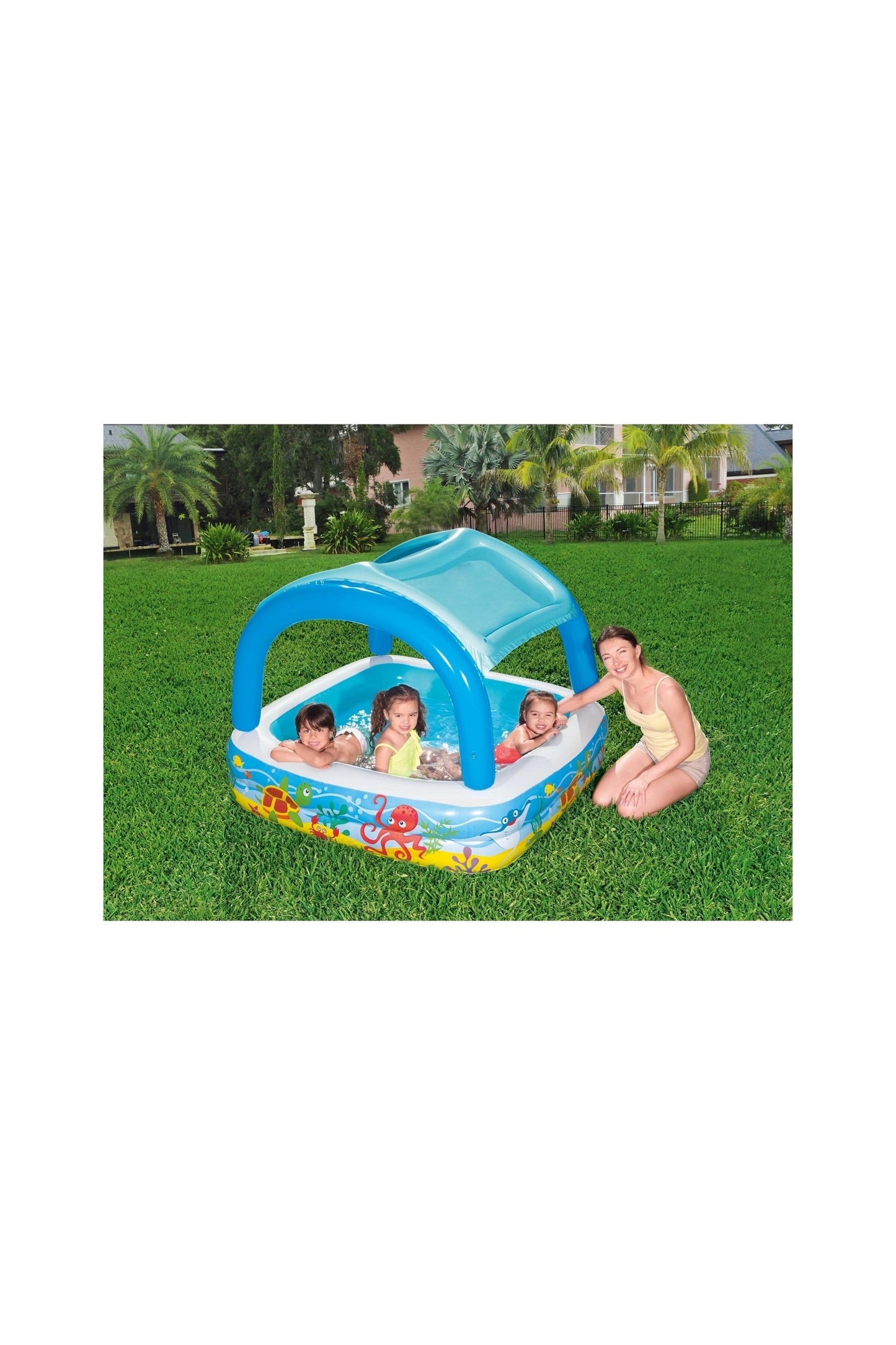 Bestway Play Pool W/ Canopy140X140X114Cm