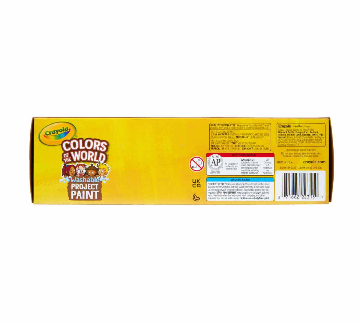 Crayola 10 Ct Washable Paint, 2 - oz. Bottles, Colors of the World - Marah Kids