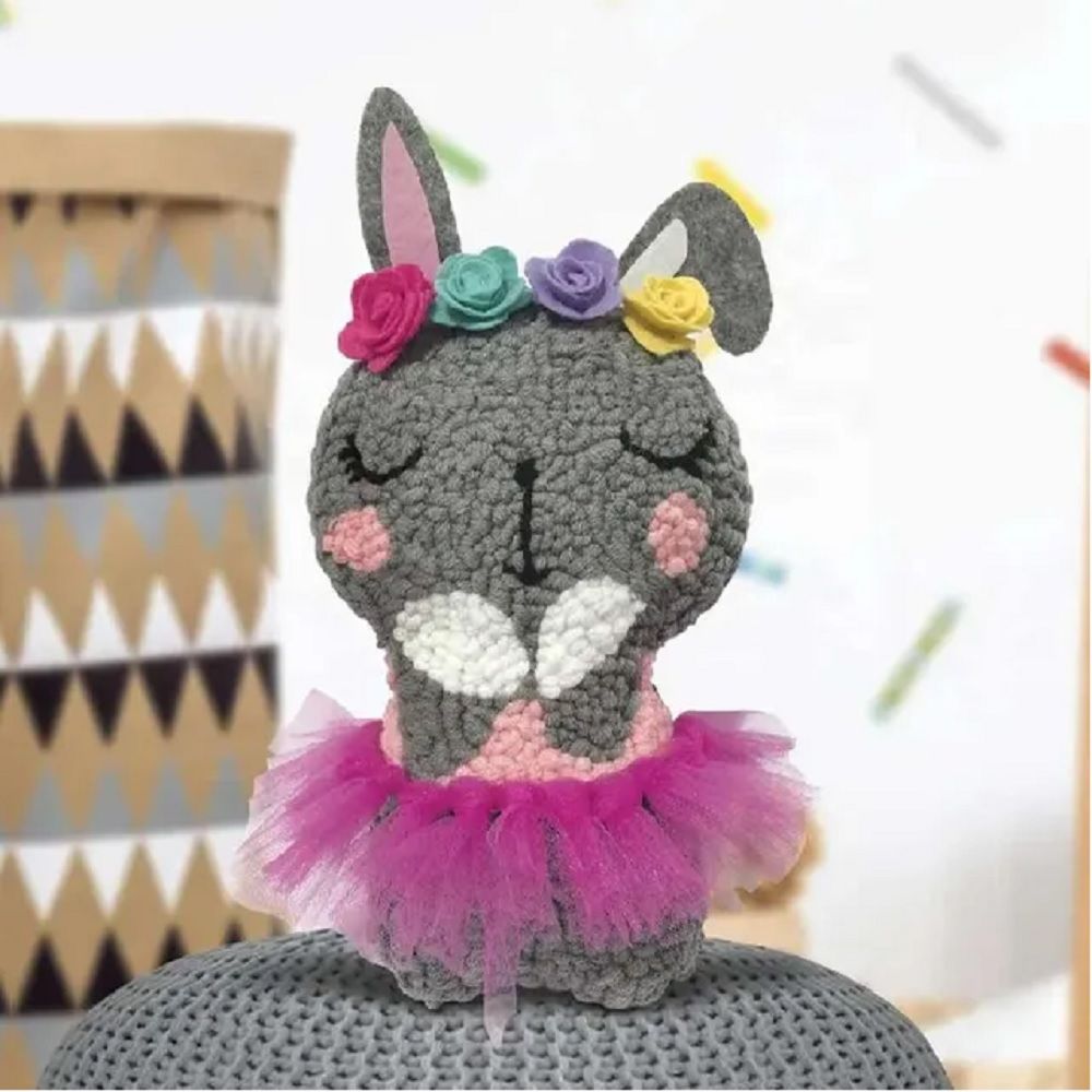 Sew Star - Punch Handmade Crochet Embroidery Kit - Mini Rabbit - Marah Kids