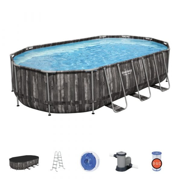 BWAGP BESTWAY POOLSET POWERSTEEL 610X366X122 - Marah Kids