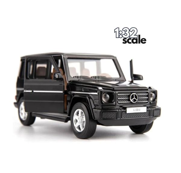 D - power MSZ – Mercedes Benz G350D - Black | Die - Cast Replica, Ultimate Collector's Item, SUV Cars | Toy Vehicles, Metal Toy Car Model - Pull Back Collection | Size - 1:32, For Kids 3+ - Marah Kids
