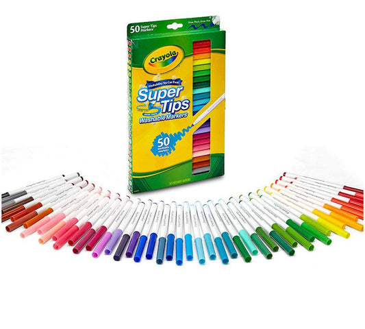 Crayola - 50 ct. Washable Super Tips Markers - Marah Kids