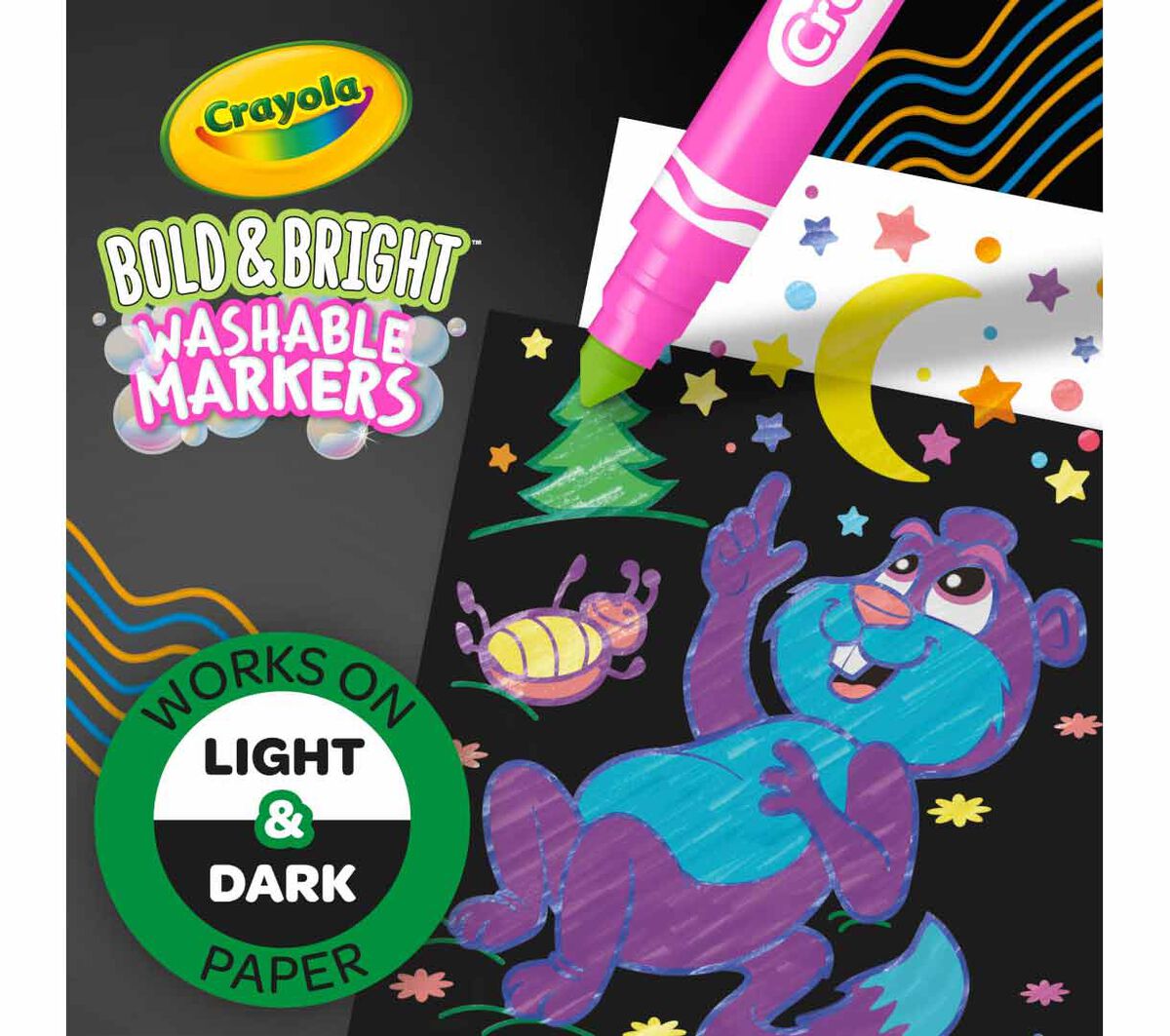 Crayola - Broad Line Marker | Bold & Bright - 10 count - Marah Kids