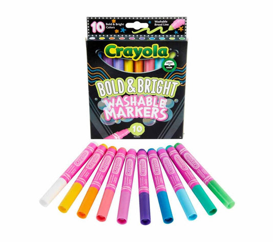 Crayola - Broad Line Marker | Bold & Bright - 10 count - Marah Kids