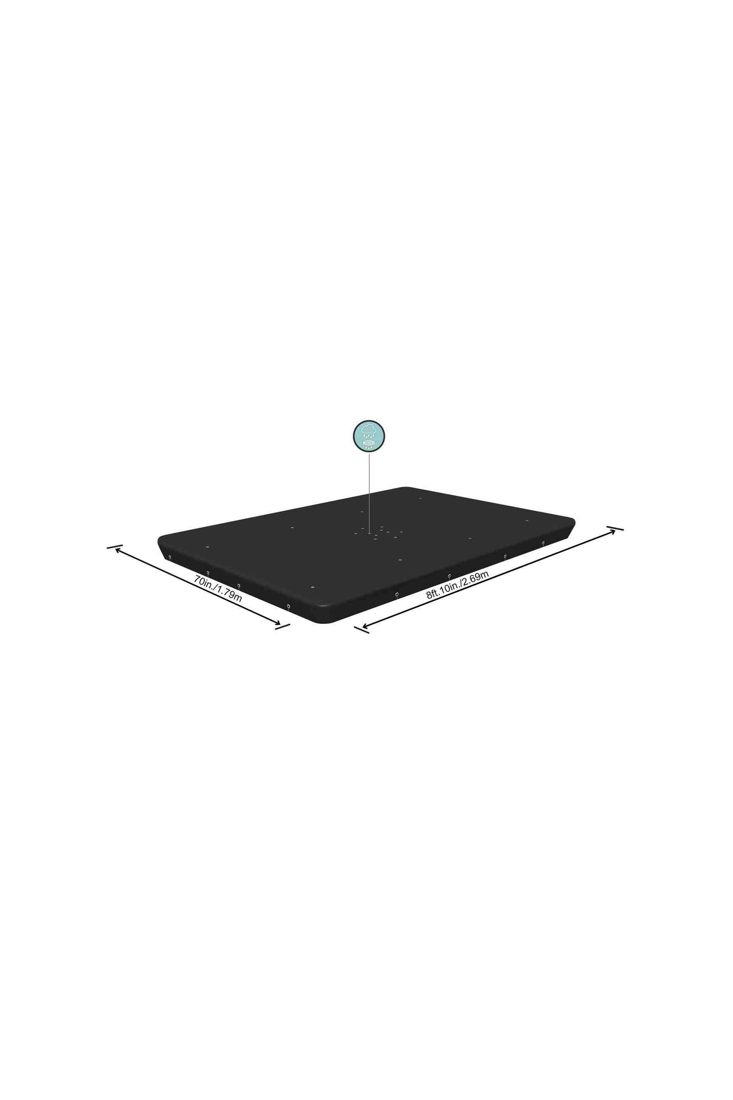Bestway Pool Cover Steel 282X196Cm
