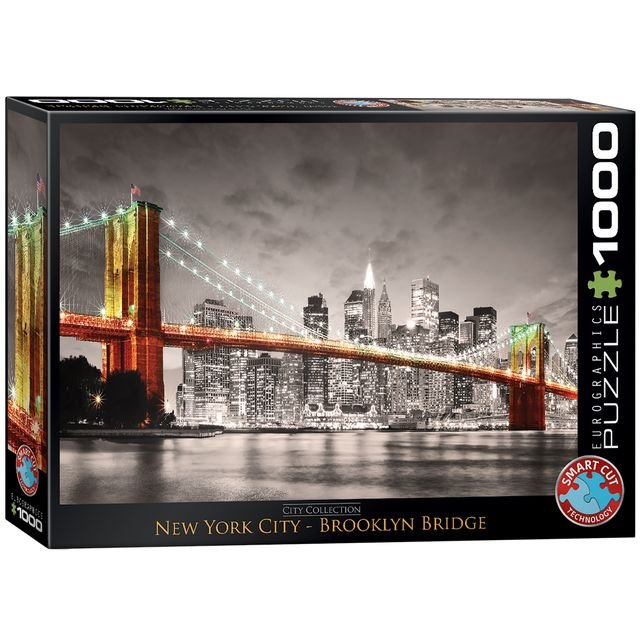 Eurographics Puzzle 1000 New York City Brooklyn Bridge - Marah Kids